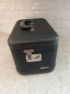 RARE vintage La Parisienne by Crown luggage Train make up case 1940-1950’s